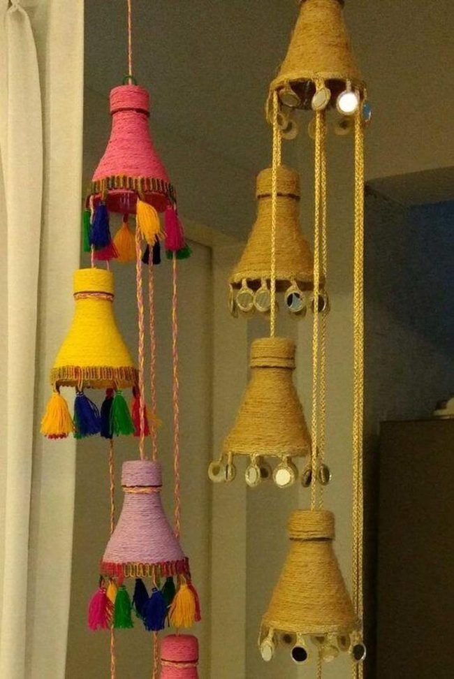 Recycled Plastic Flower Curtains
