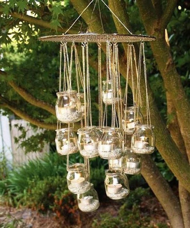 Suspended Glass Candle Lanterns