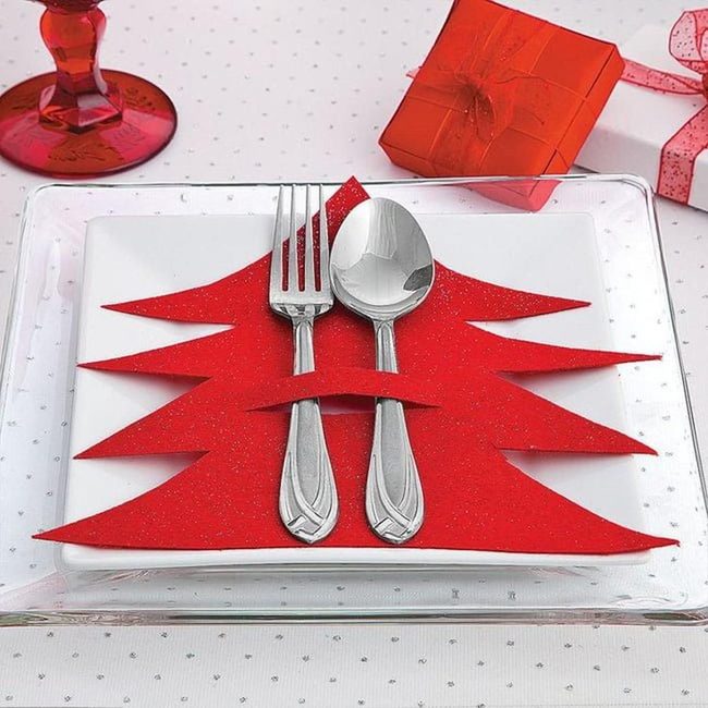 Silver Tree Cutouts For Silverware