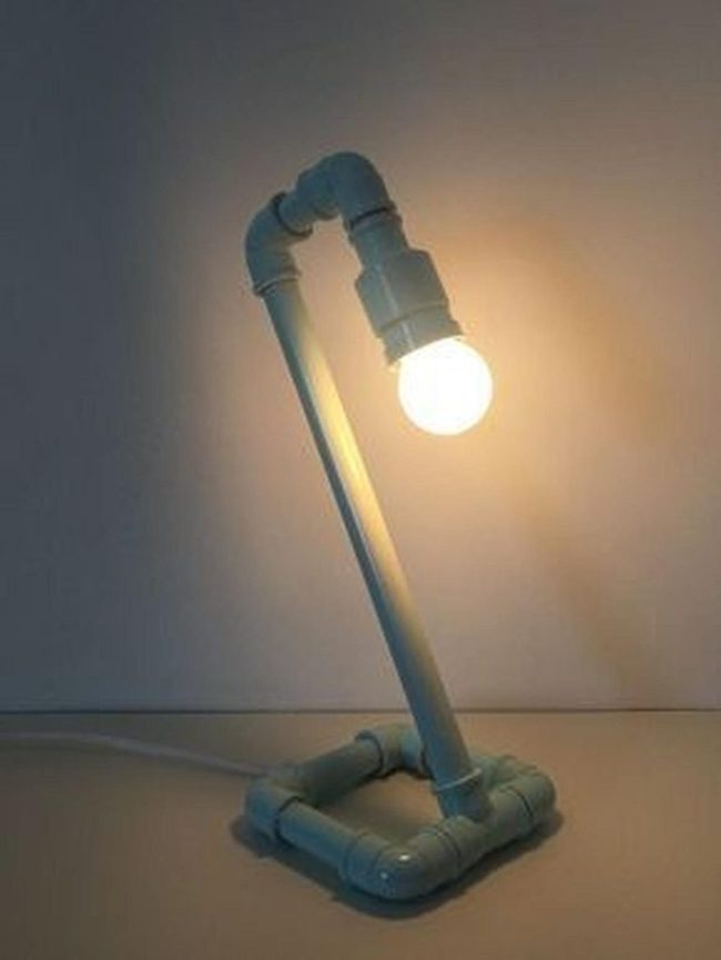 Light Blue Pipe Lamp
