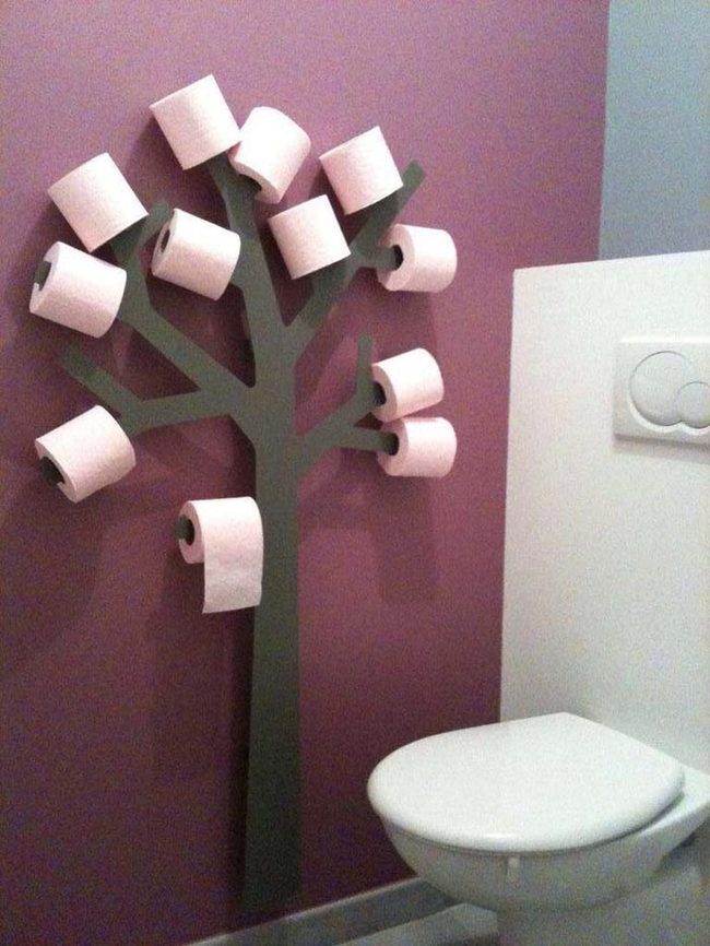 Tree Branch Toilet Paper Keeper