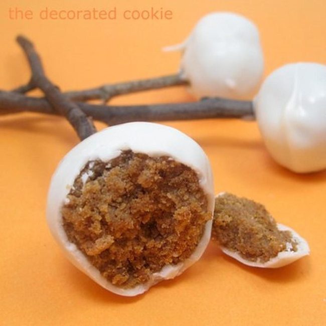 Crispy Brown Centers White Coating
