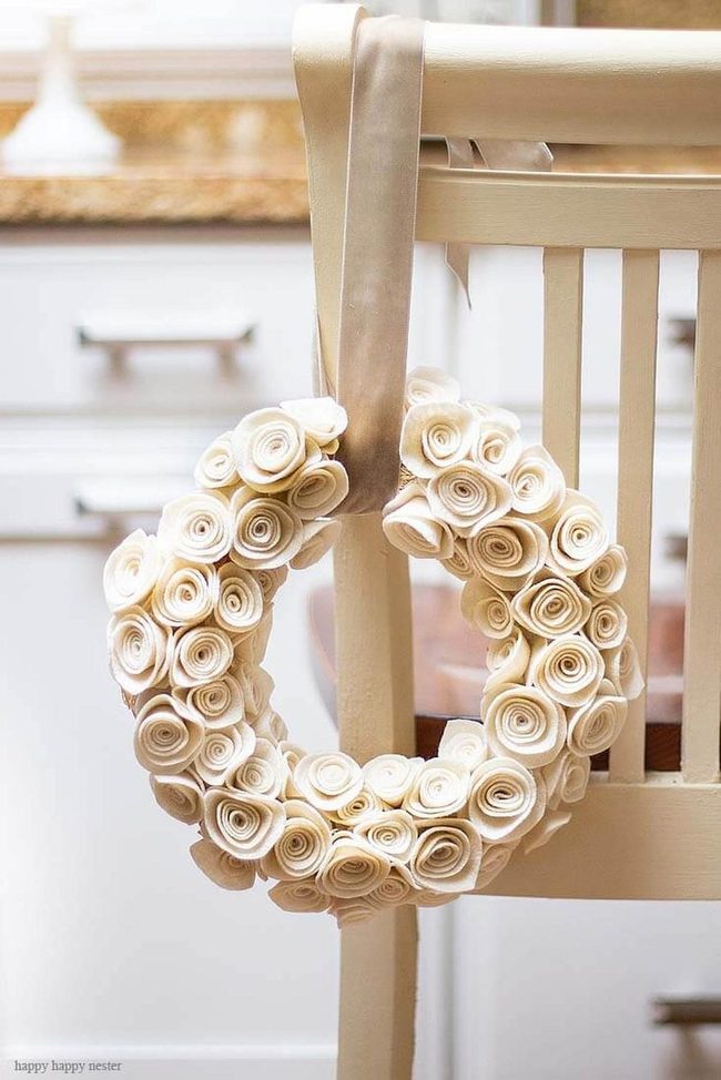 Realistic Felt Flowers Muted Tones