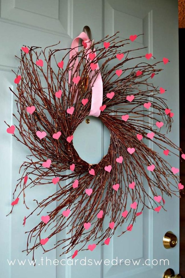 Twisted Willow Valentine Wreath