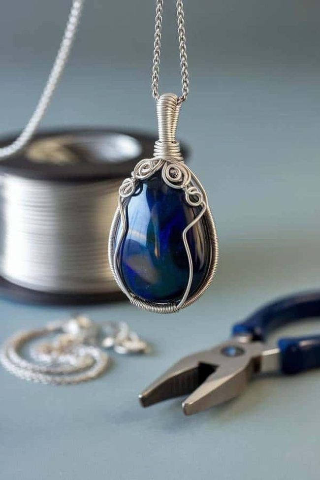 Twisted Wire Stone Jewelry