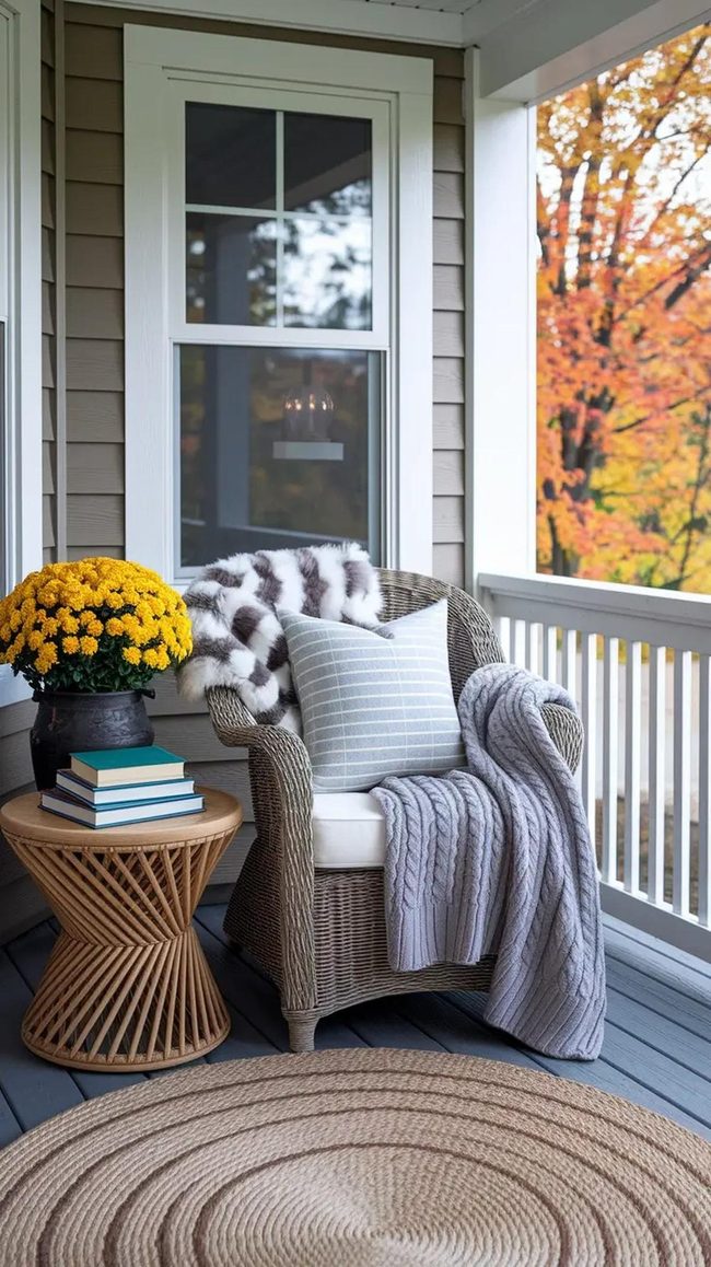 Layered Blankets And Earth Tones