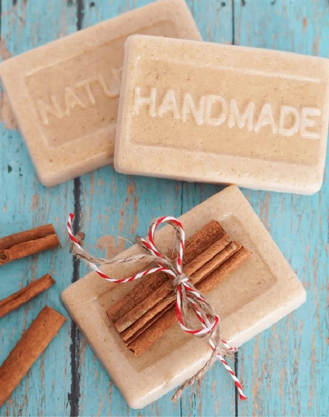 Golden Brown Cinnamon Soap Bars
