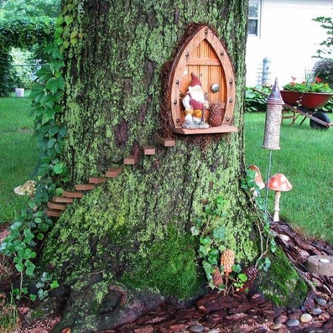 Miniature Wooden Gnome House
