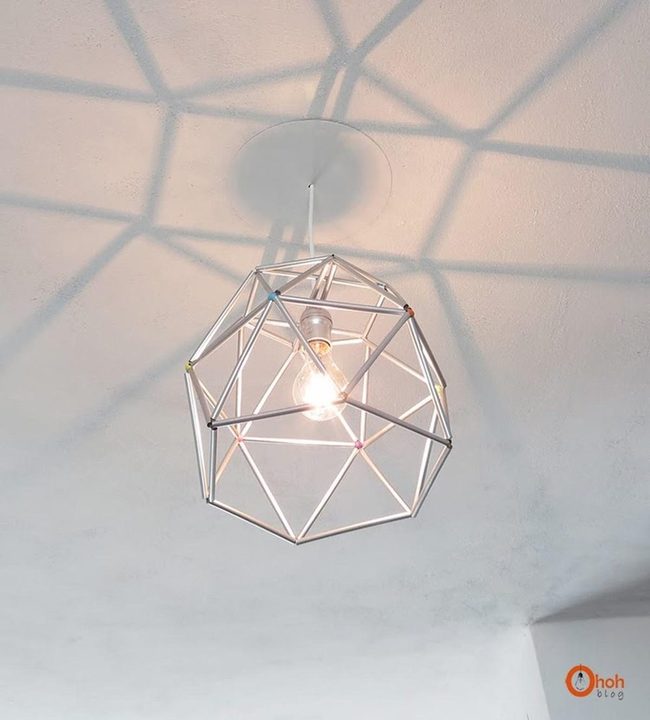 Geometric Metal Shadows On White