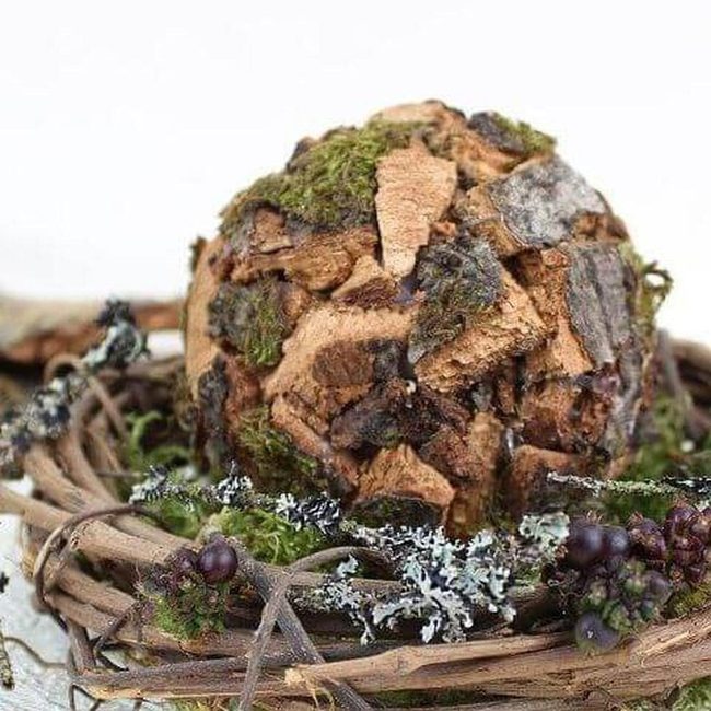 Bark And Moss Earth Sphere