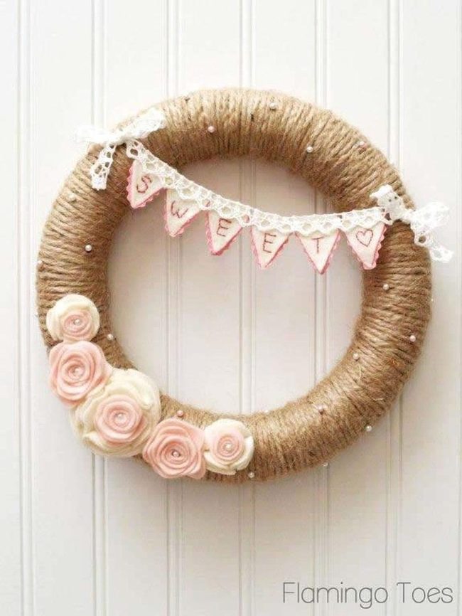 Burlap And Lace Wreath
