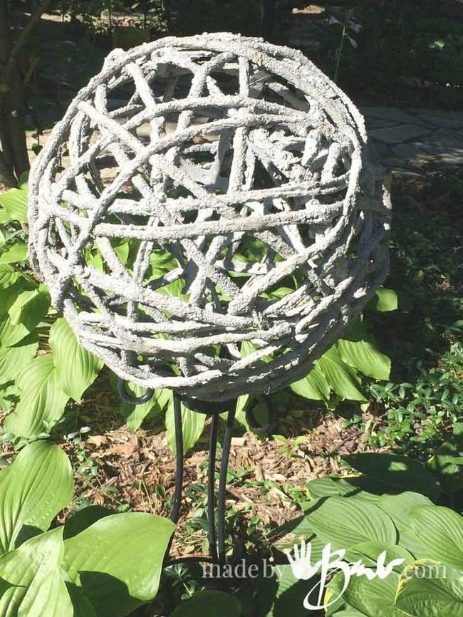 Concrete Sphere Garden Statement