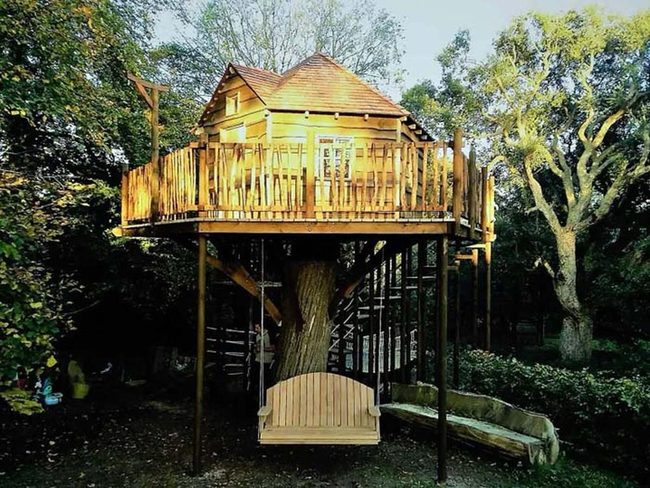 Backyard Stump Treehouse Base