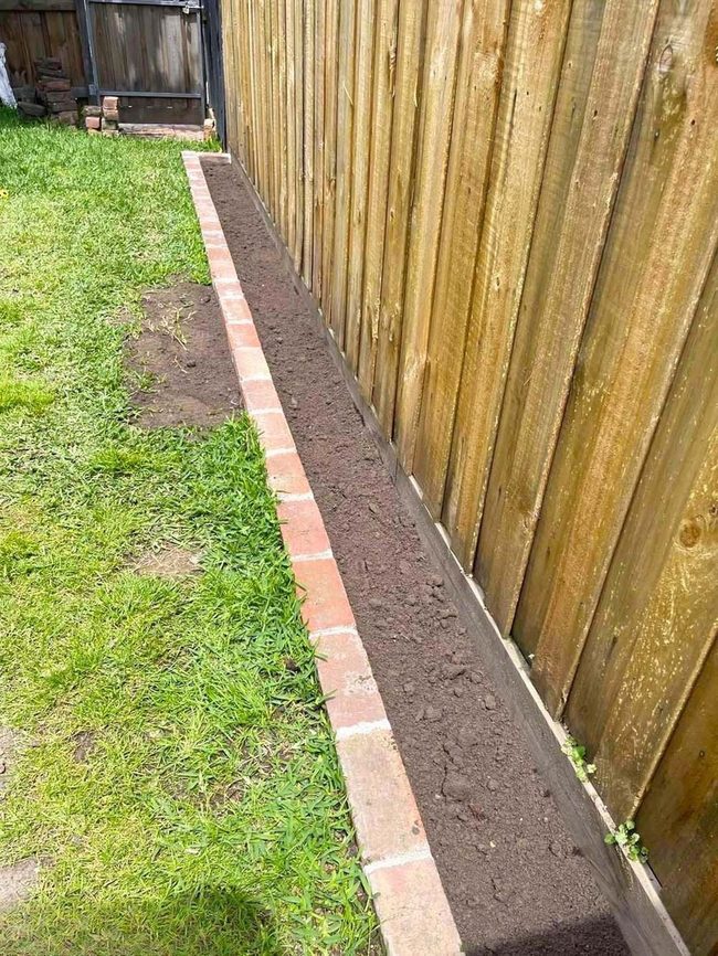 Brick Borders Garden Organization