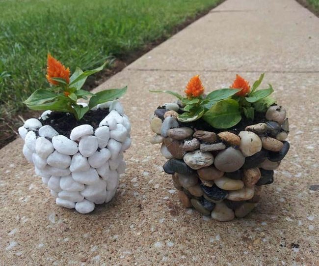 White Stone Planter Upgrade