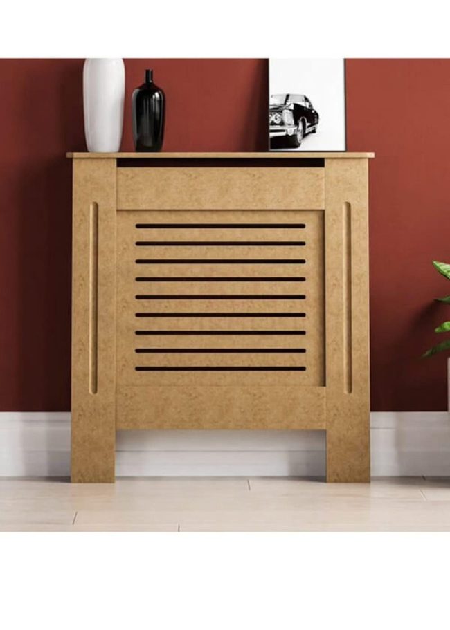 White Mdf Radiator Concealment Shelf