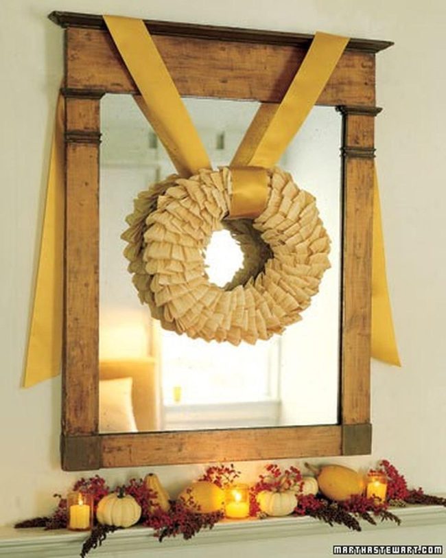 Bright Yellow Paper Wreaths