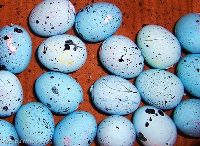 Painted Foam Robin Eggs