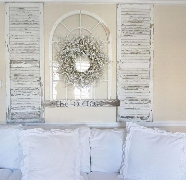 Cream Walls White Ruffled Cottage