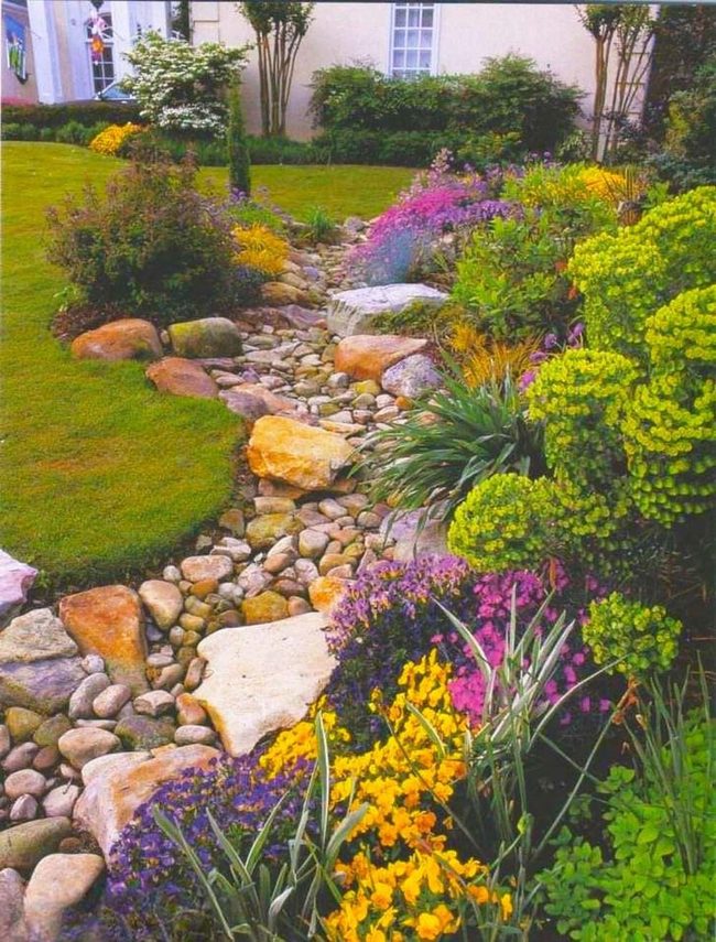 Winding Stone Path Garden