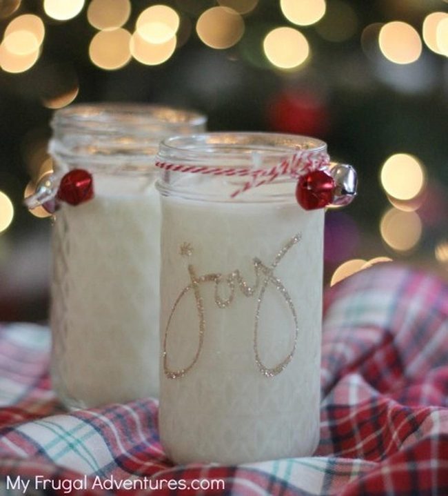Creamy White Milk Jars Gold