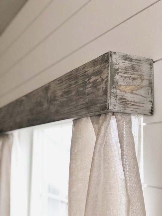 Weathered Wood Window Frames