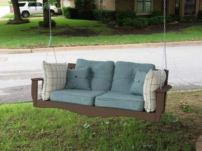 Plush Cushioned Garden Swings