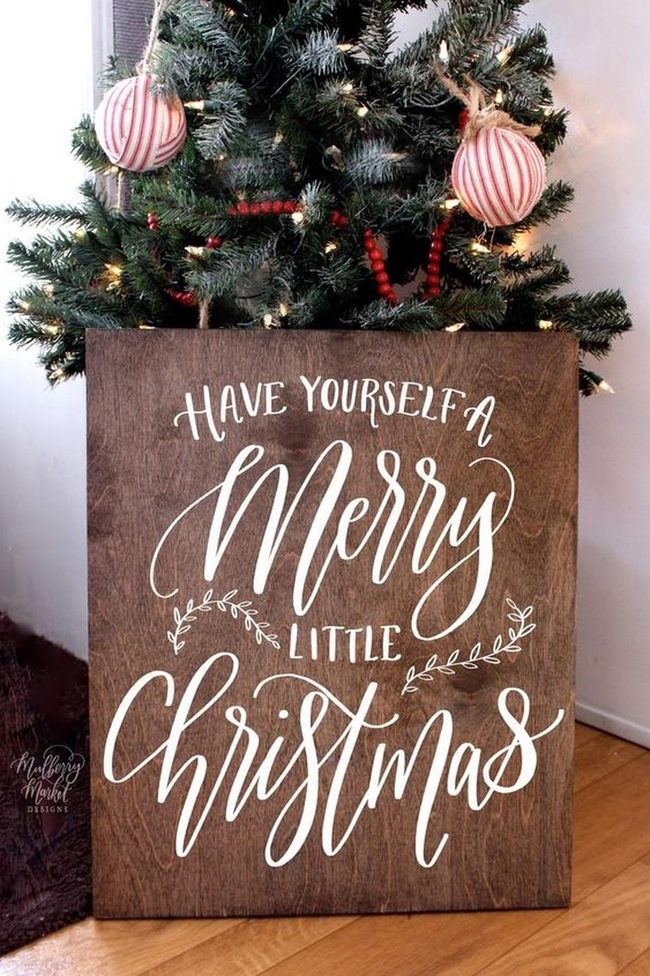 White Letters On Wooden Sign