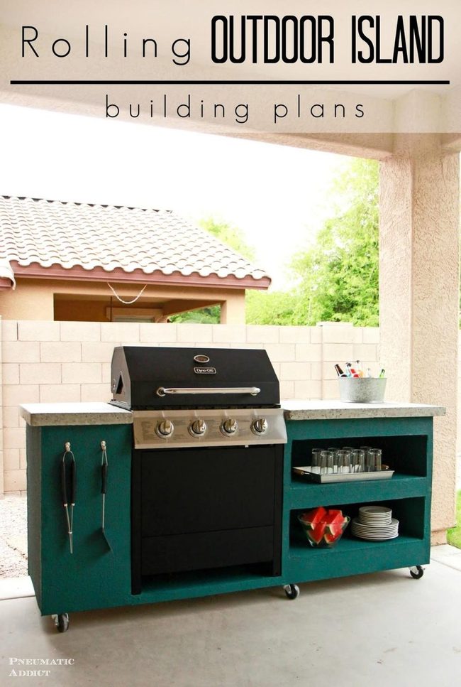 Portable Gas Grill Station