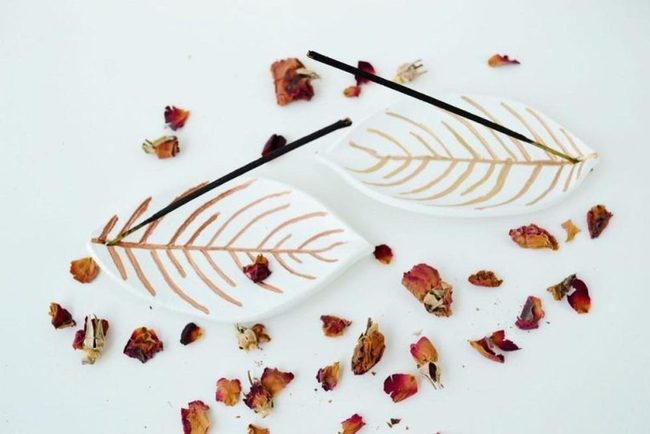 Gold Leaf Ceramic Whispers