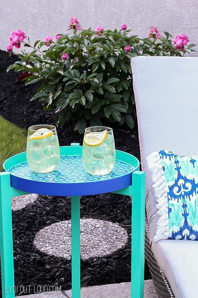 Pink Blossoms Meet Turquoise Seating