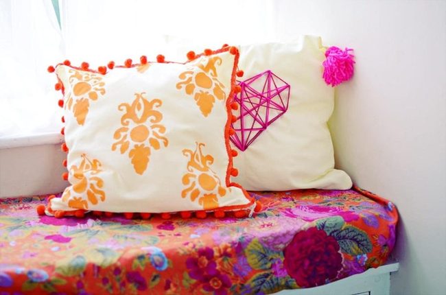 Colorful Corner Bench Sanctuary