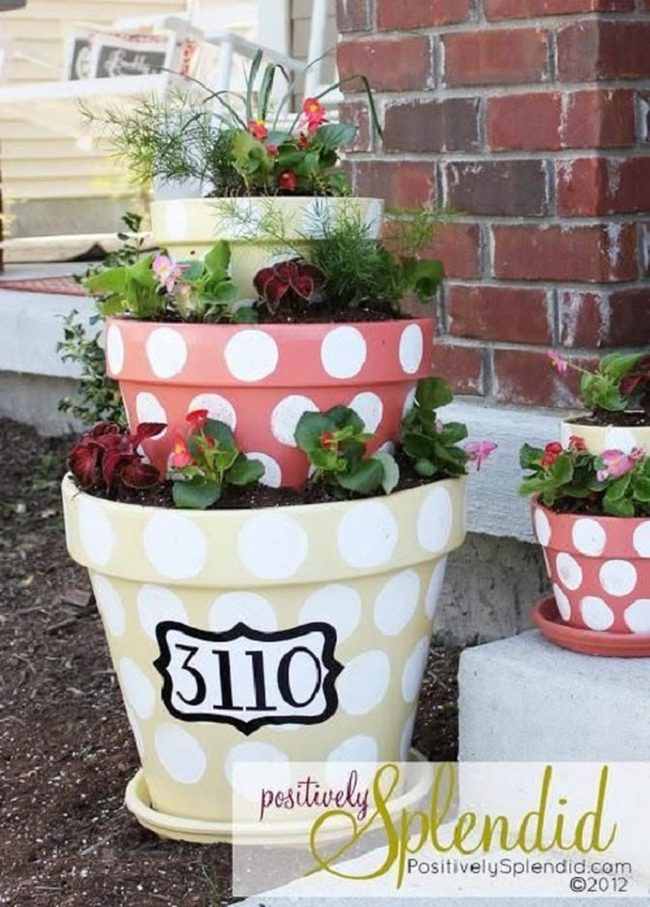 Colorful Dots Garden Tower