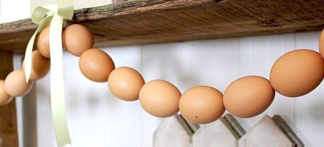 Natural Eggshell Garland Spring