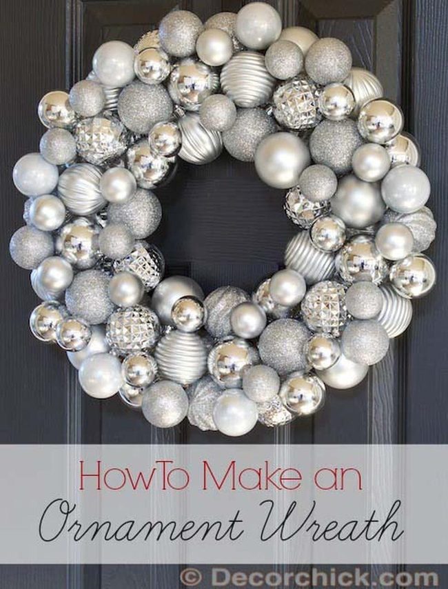Shiny Ornament Door Wreath