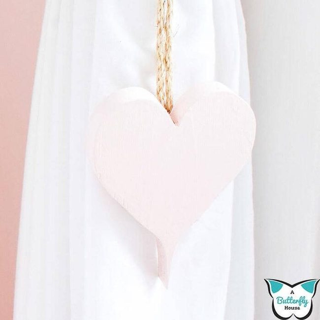 Red Heart Curtain Ties