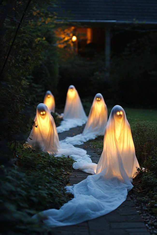 White Paper Bag Ghost Lights