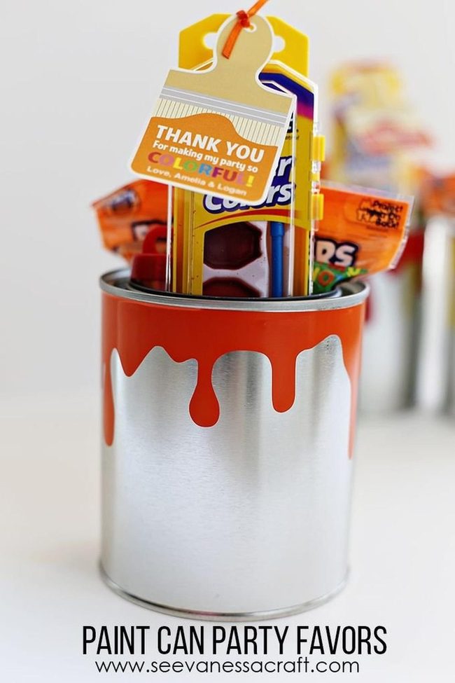 Mini Canvas Party Buckets