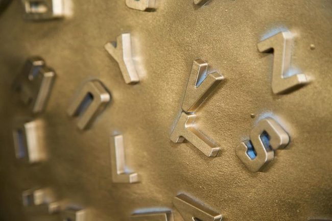 Silver Letters On Gold