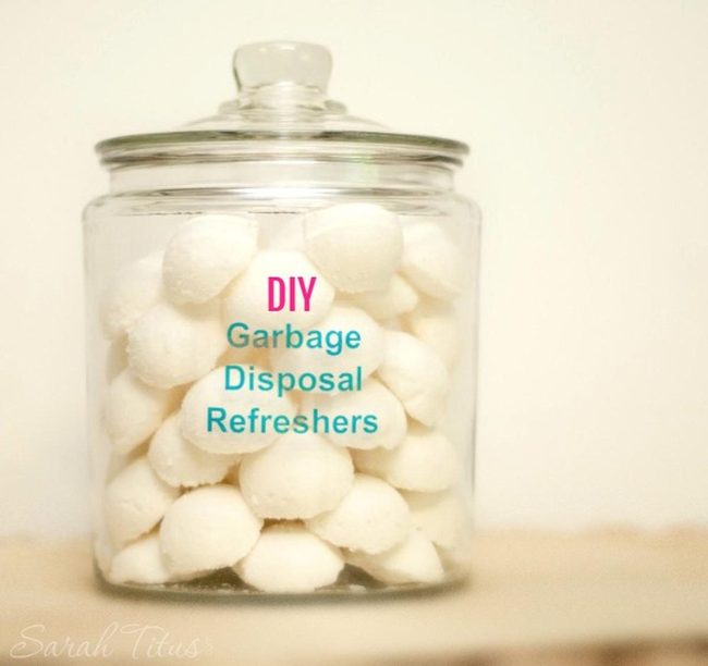 White Baking Soda Drain Balls