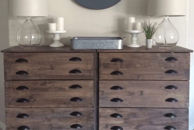 Dual Pulls Elevate Plain Dressers