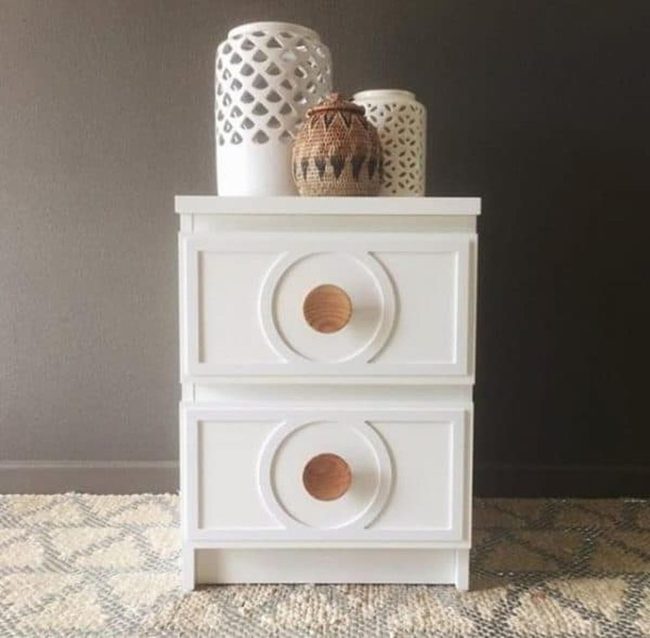 White Teak Knob Relief Upgrade