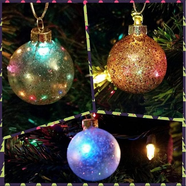 Shimmering Polish Swirled Ornaments