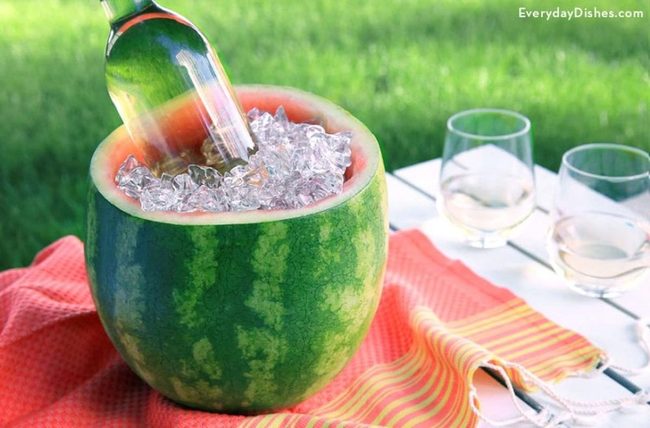 Watermelon Ice Bucket Display