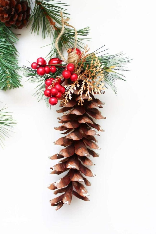 Pinecone Ornaments Natural Texture