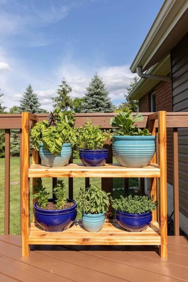 Colorful Pots Stacked Skyward