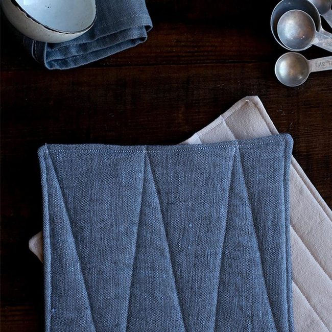 Deep Blue Kitchen Textiles