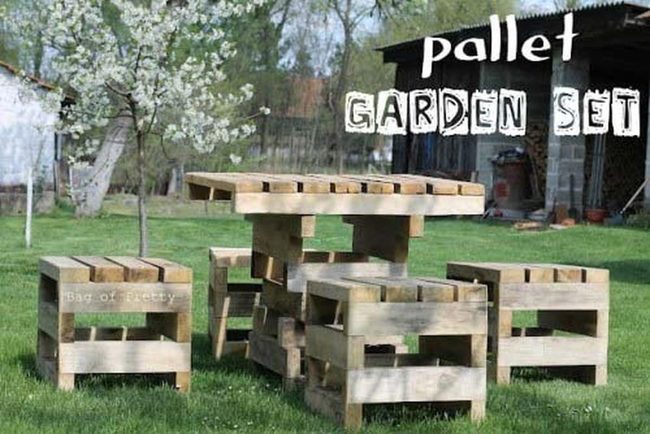 Budget Wooden Pallet Outdoor Seating