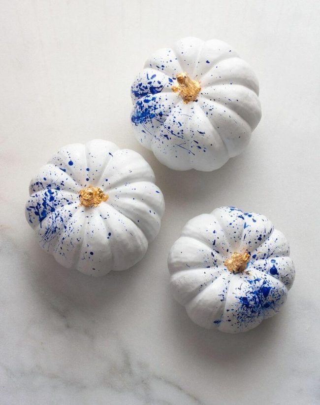 Royal Blue Pumpkin Gold Stem