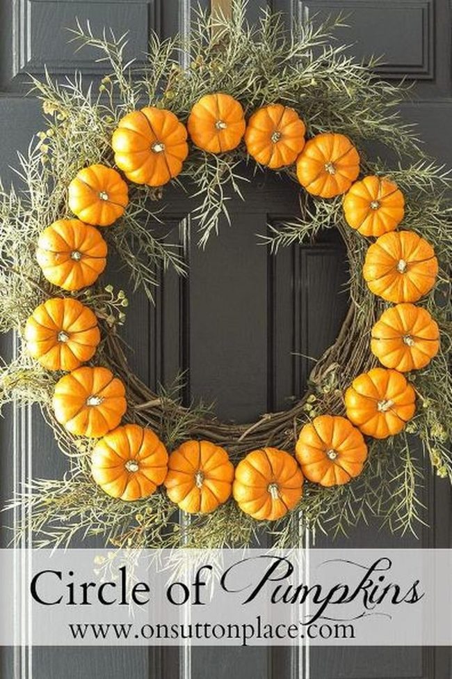 Bright Orange Pumpkins, Silver Sparkle